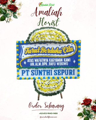 Papan Bunga Duka di Kiara Payung
