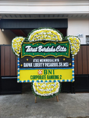 Papan Bunga Duka di Kiara Payung
