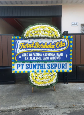 Papan Bunga Duka di Kiara Payung
