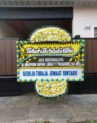 Papan Bunga Duka di Kiara Payung