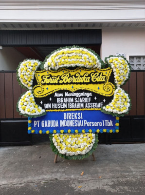 Papan Bunga Duka di Kiara Payung