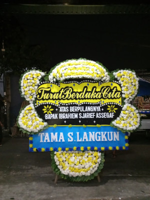 Papan Bunga Duka di Kiara Payung