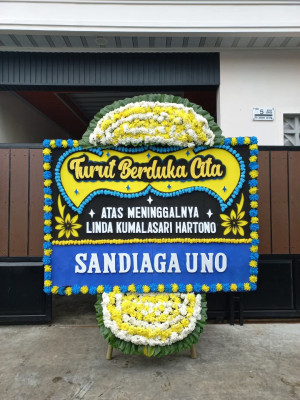 Papan Bunga Duka di Kiara Payung
